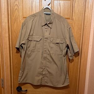 Cabela's Khaki Embroidered Shirt